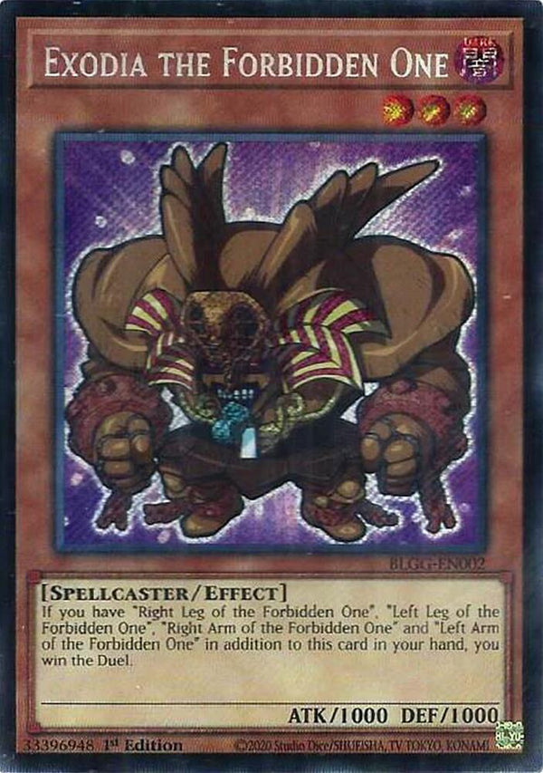 Exodia the Forbidden One - BLGG-EN002 - Secret Rare - 1st Edition
