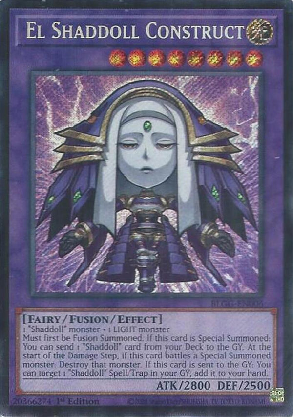 El Shaddoll Construct - BLGG-EN006 - Secret Rare - 1st Edition