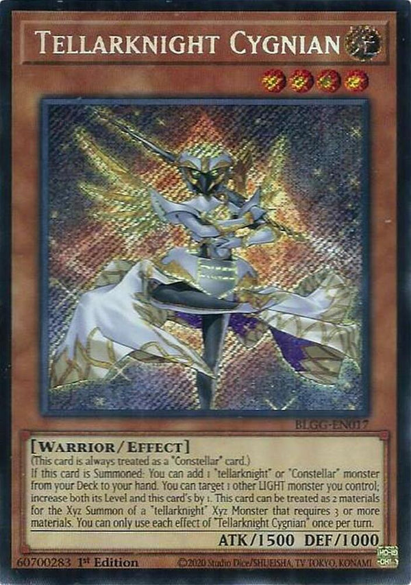Tellarknight Cygnian - BLGG-EN017 - Secret Rare - 1st Edition