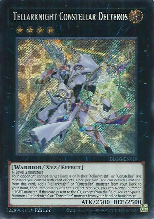 Tellarknight Constellar Delteros - BLGG-EN019 - Secret Rare - 1st Edition