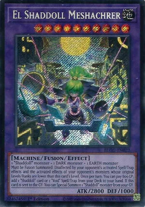 El Shaddoll Meshachrer - BLGG-EN022 - Secret Rare - 1st Edition