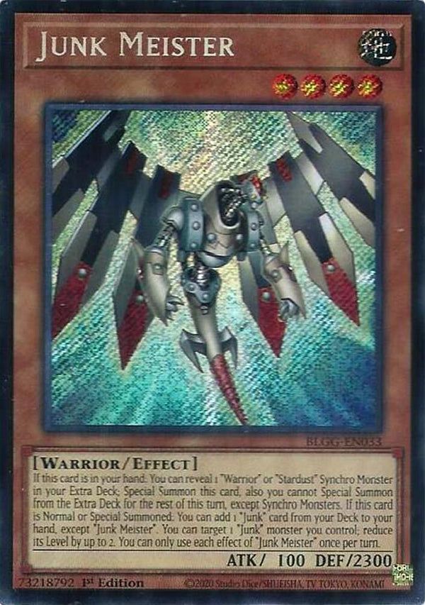Junk Meister - BLGG-EN033 - Secret Rare - 1st Edition