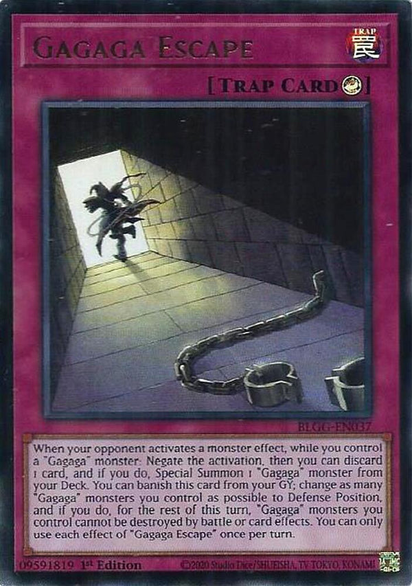 Gagaga Escape - BLGG-EN037 - Ultra Rare - 1st Edition