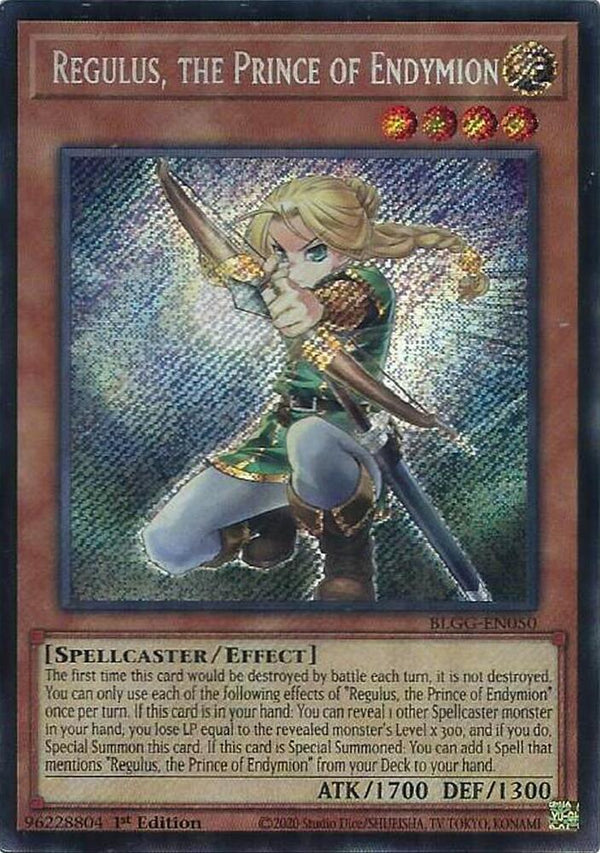 Regulus, the Prince of Endymion - BLGG-EN050 - Secret Rare - 1st Edition