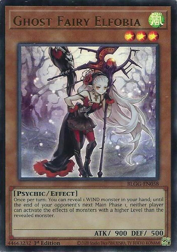 Ghost Fairy Elfobia - BLGG-EN058 - Ultra Rare - 1st Edition