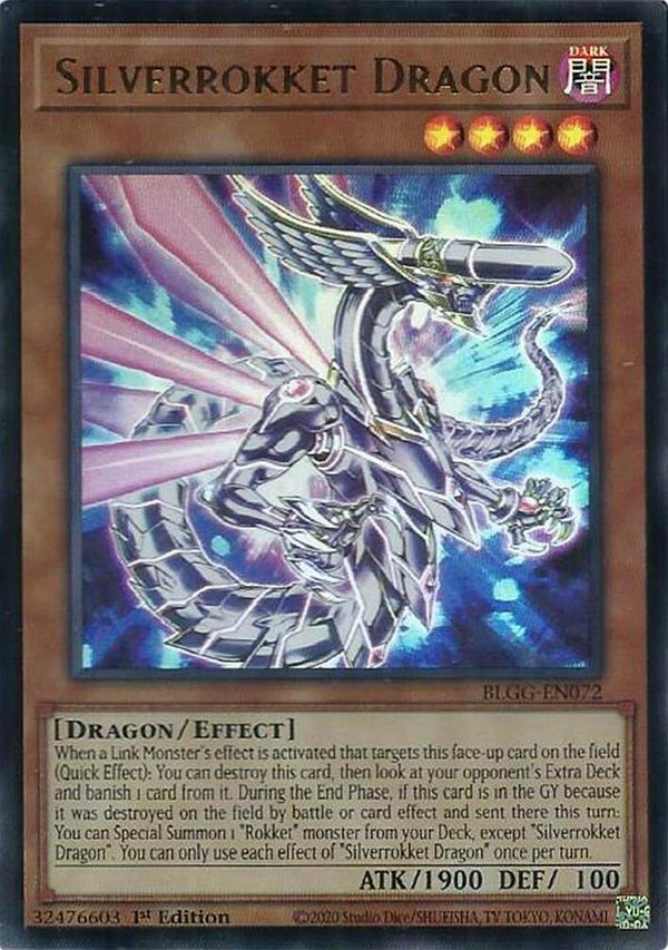 Silverrokket Dragon - BLGG-EN072 - Ultra Rare - 1st Edition