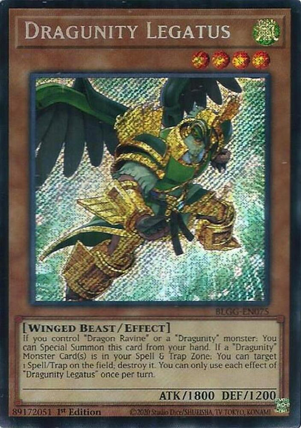 Dragunity Legatus - BLGG-EN075 - Secret Rare - 1st Edition