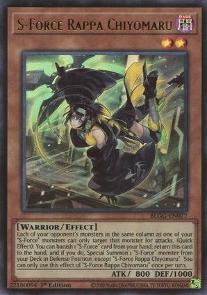 S-Force Rappa Chiyomaru - BLGG-EN077 - Ultra Rare - 1st Edition