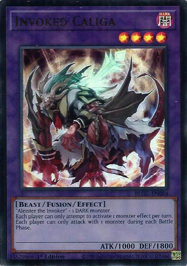 Invoked Caliga - BLGG-EN084 - Ultra Rare - 1st Edition