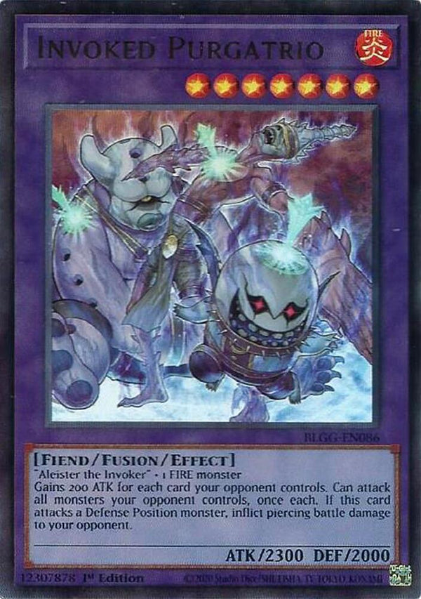 Invoked Purgatrio - BLGG-EN086 - Ultra Rare - 1st Edition