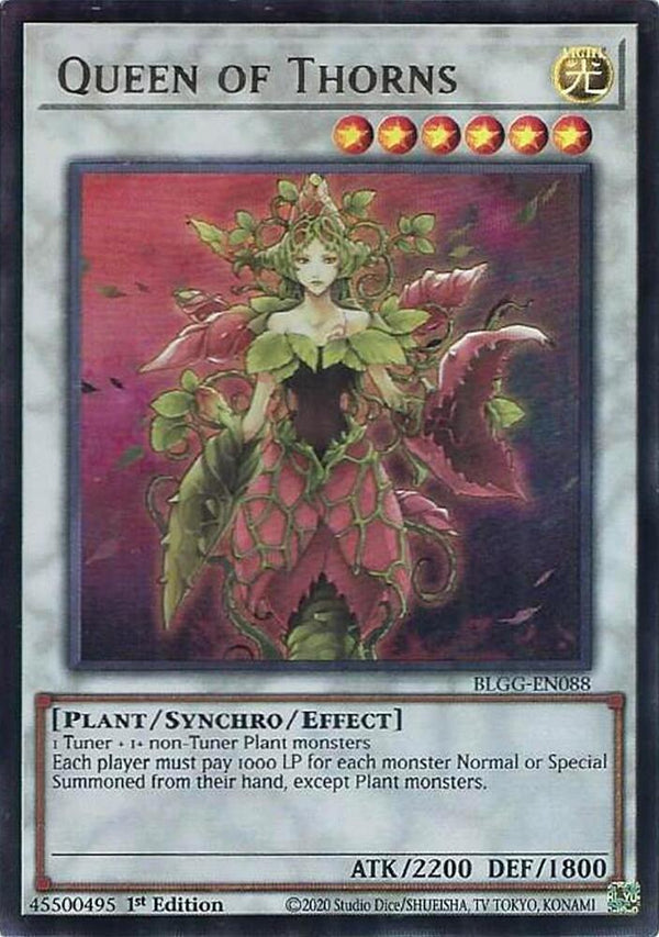 Queen of Thorns - BLGG-EN088 - Ultra Rare - 1st Edition