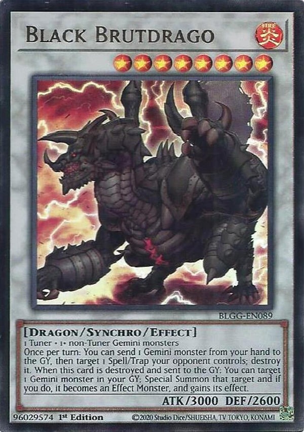 Black Brutdrago - BLGG-EN089 - Ultra Rare - 1st Edition