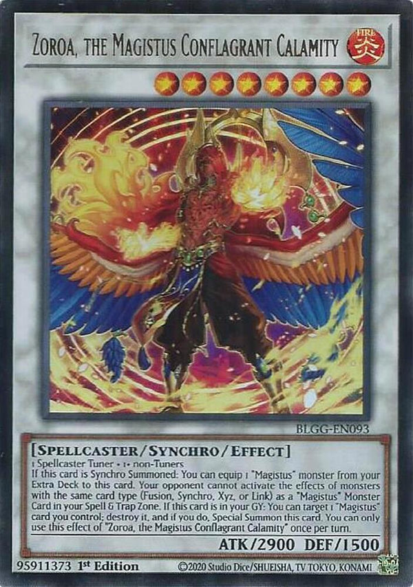 Zoroa, the Magistus Conflagrant Calamity - BLGG-EN093 - Ultra Rare - 1st Edition