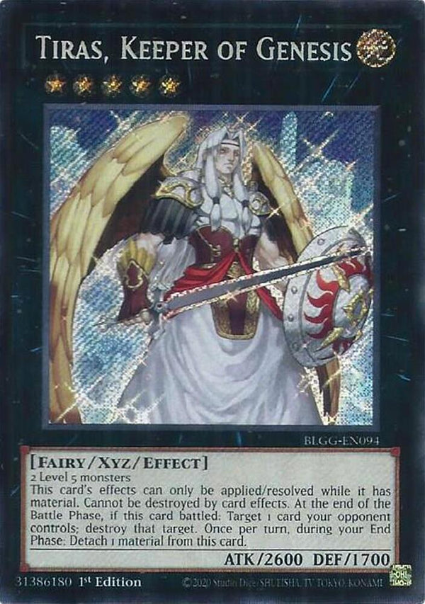Tiras, Keeper of Genesis - BLGG-EN094 - Secret Rare - 1st Edition