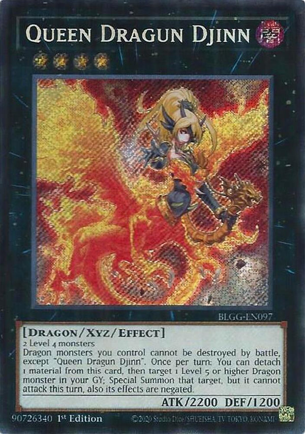 Queen Dragun Djinn - BLGG-EN097 - Secret Rare - 1st Edition