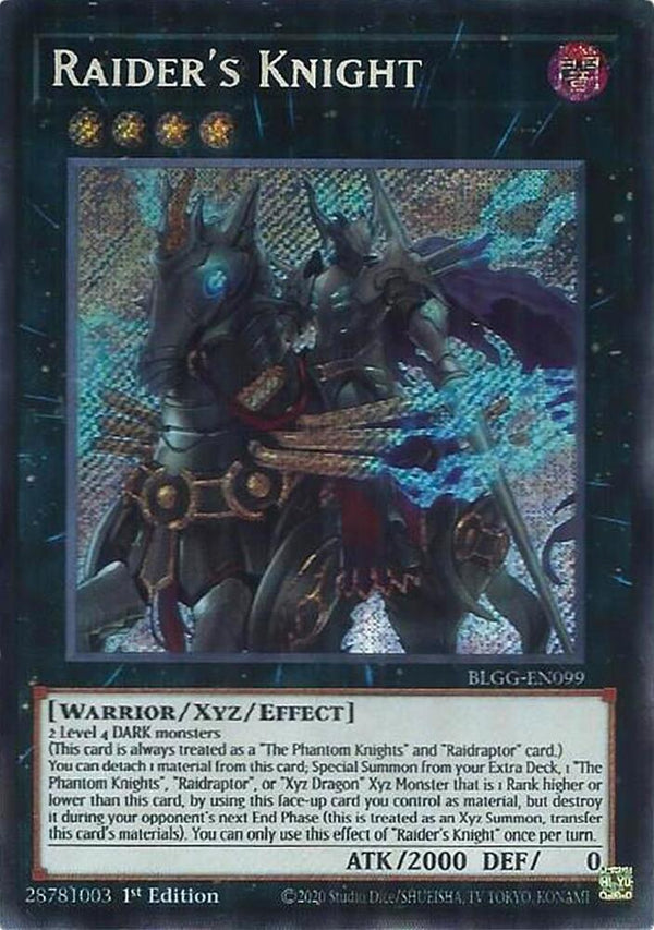 Raider's Knight - BLGG-EN099 - Secret Rare - 1st Edition