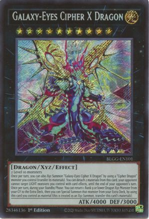Galaxy-Eyes Cipher X Dragon - BLGG-EN101 - Secret Rare - 1st Edition