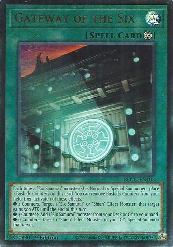 Gateway of the Six - BLGG-EN105 - Ultra Rare - 1st Edition