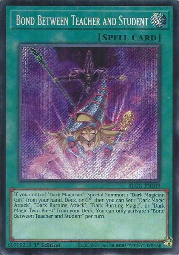Bond Between Teacher and Student - BLGG-EN109 - Secret Rare - 1st Edition
