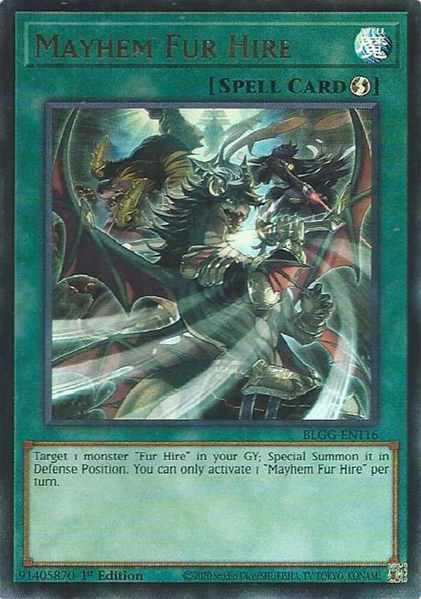 Mayhem Fur Hire - BLGG-EN116 - Ultra Rare - 1st Edition