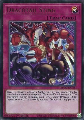 Dracotail Sting - BLGG-EN136 - Ultra Rare - 1st Edition