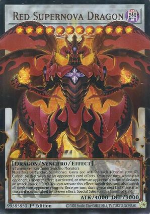 Red Supernova Dragon - BLGG-EN139 - Ultra Rare (Overframe) - 1st Edition
