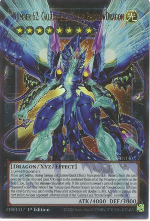 Number 62: Galaxy-Eyes Prime Photon Dragon - BLGG-EN140 - Ultra Rare (Overframe) - 1st Edition