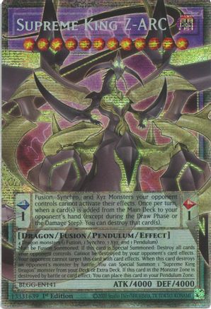 Supreme King Z-ARC - BLGG-EN141 - Starlight Rare (Overframe) - 1st Edition