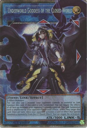 Underworld Goddess of the Closed World - BLGG-EN144 - Starlight Rare (Overframe) - 1st Edition