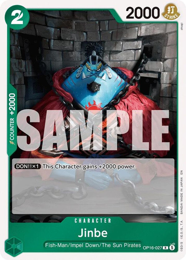 Jinbe (027) - OP16-027 - Rare (Pre-Order)