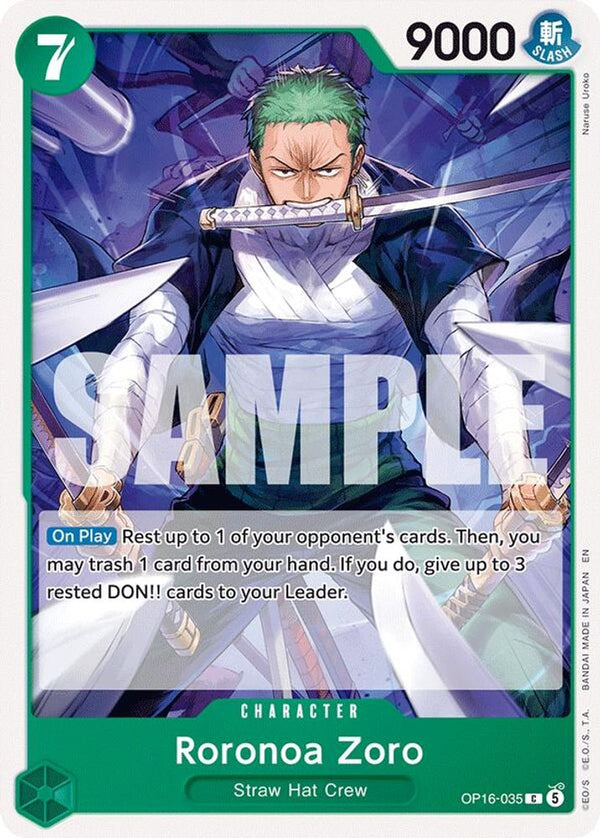 Roronoa Zoro (035) - OP16-035 - Common (Pre-Order)