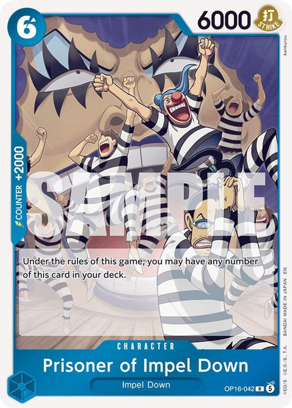Prisoner of Impel Down - OP16-042 - Rare (Pre-Order)
