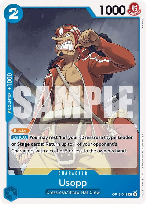 Usopp - OP16-043 - Uncommon (Pre-Order)