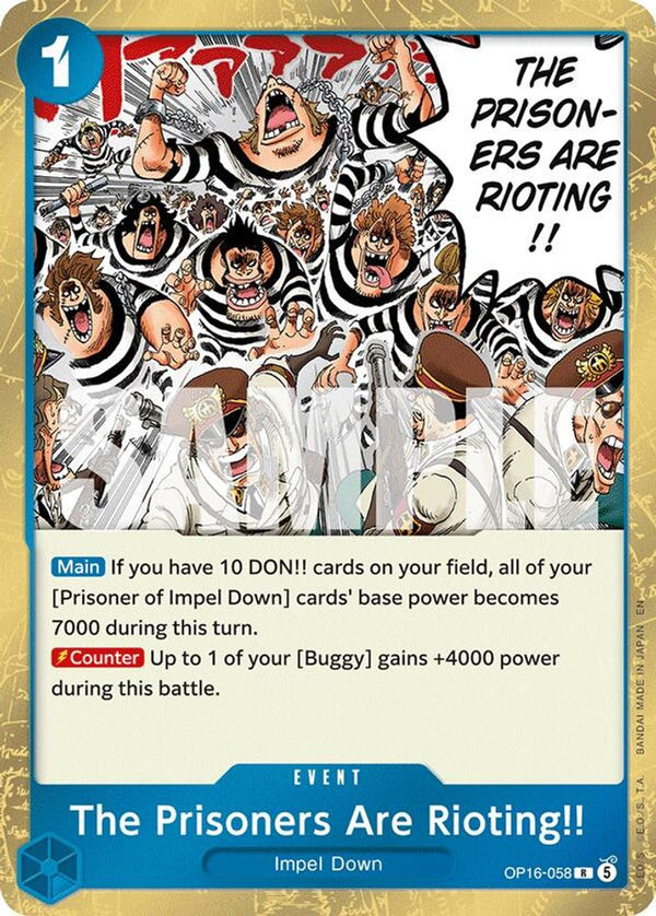 The Prisoners Are Rioting!! - OP16-058 - Rare (Pre-Order)