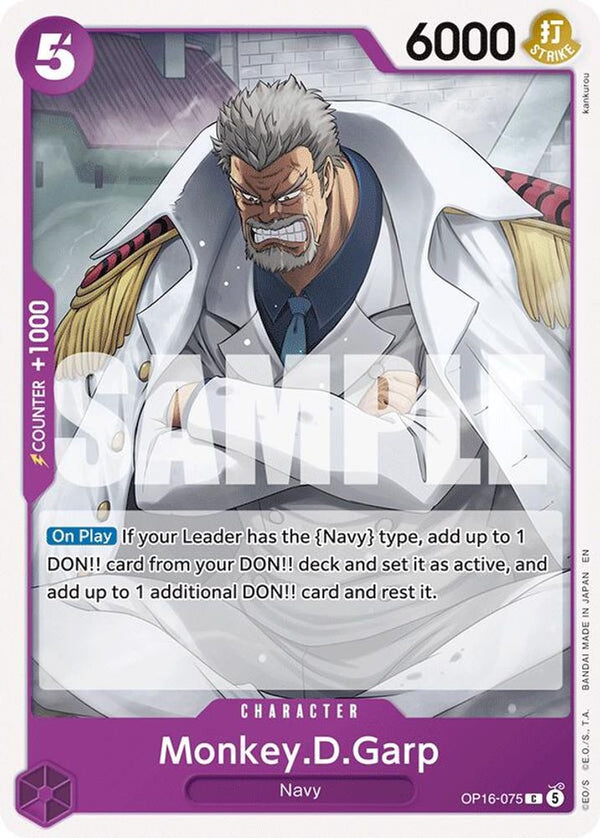 Monkey.D.Garp - OP16-075 - Common (Pre-Order)