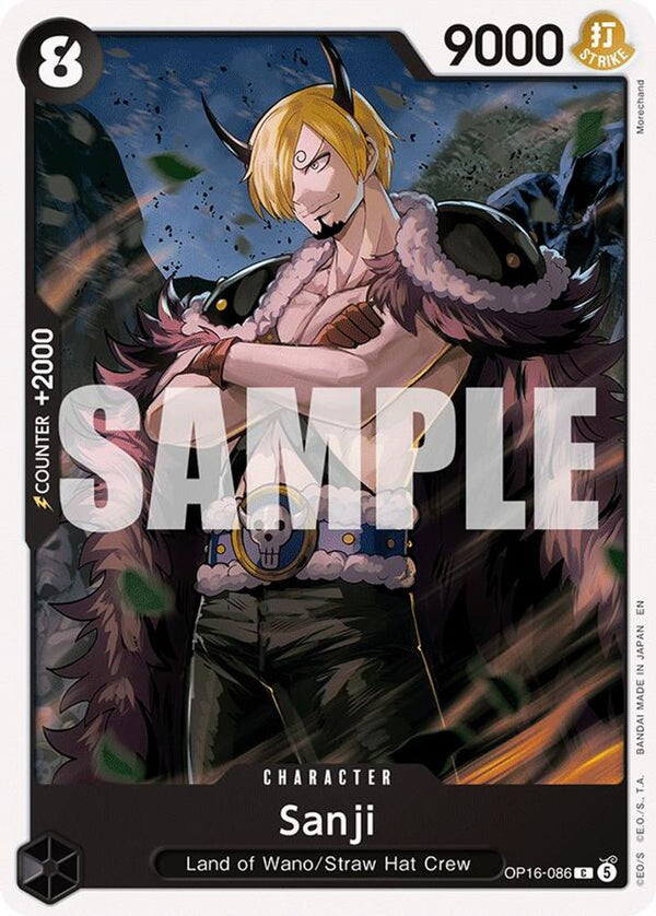 Sanji - OP16-086 - Common (Pre-Order)