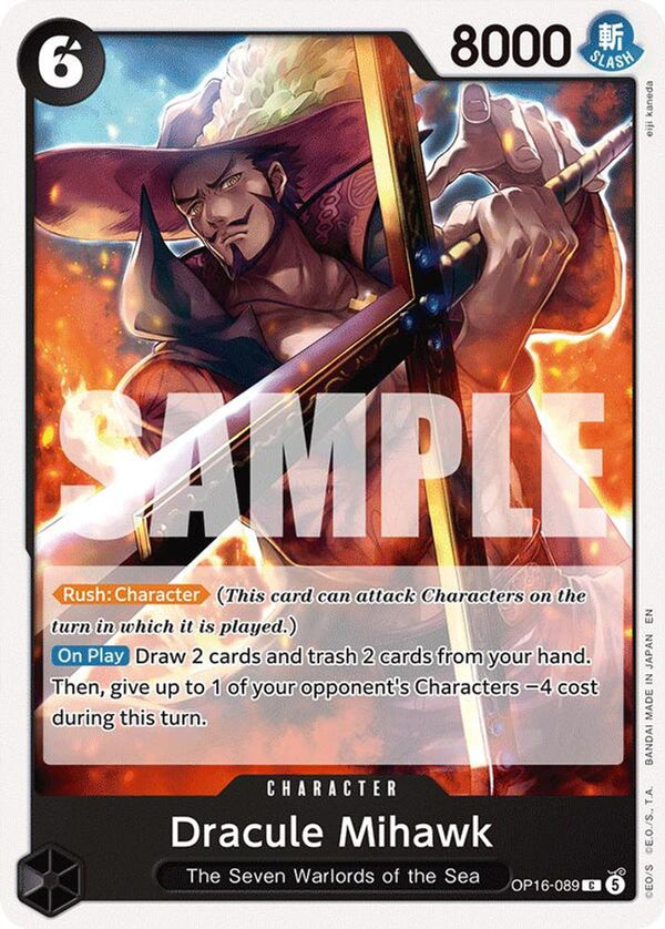 Dracule Mihawk - OP16-089 - Common (Pre-Order)