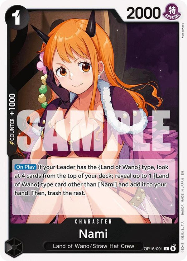 Nami - OP16-091 - Rare (Pre-Order)