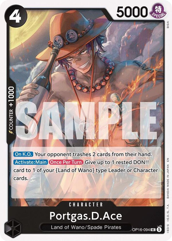 Portgas.D.Ace (094) - OP16-094 - Uncommon (Pre-Order)