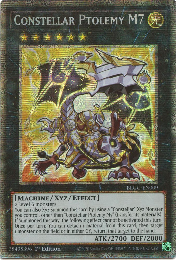 Constellar Ptolemy M7 - BLGG-EN009 - Starlight Rare - 1st Edition