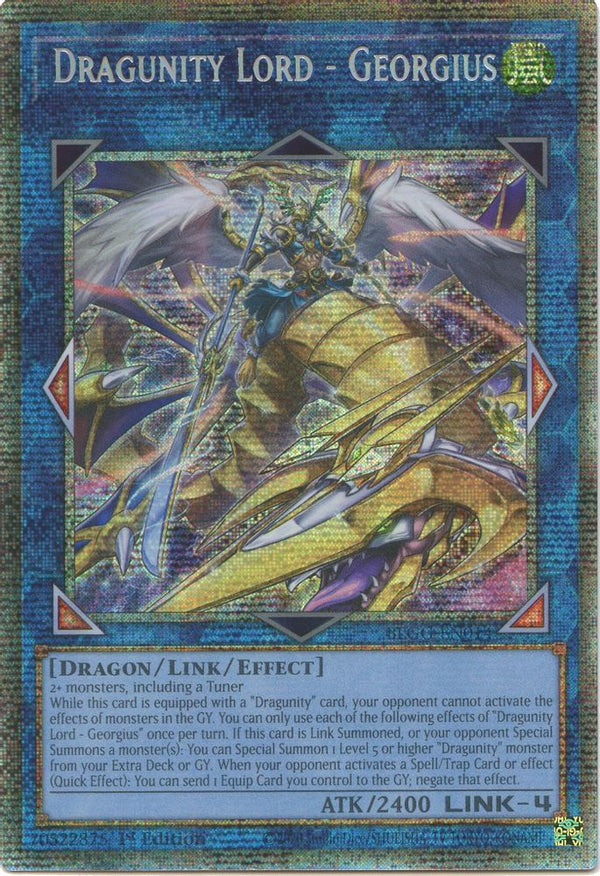 Dragunity Lord - Georgius - BLGG-EN014 - Starlight Rare - 1st Edition