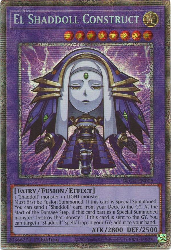 El Shaddoll Construct - BLGG-EN006 - Starlight Rare - 1st Edition