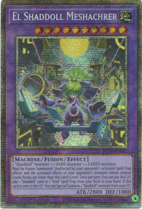 El Shaddoll Meshachrer - BLGG-EN022 - Starlight Rare - 1st Edition