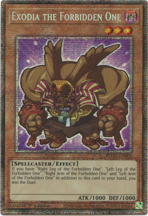 Exodia the Forbidden One - BLGG-EN002 - Starlight Rare - 1st Edition