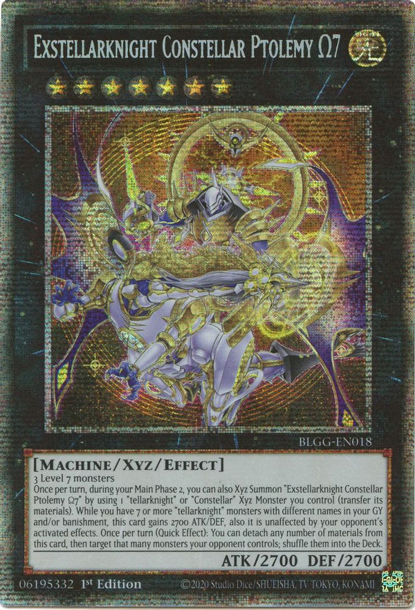 Exstellarknight Constellar Ptolemy Omega 7 - BLGG-EN018 - Starlight Rare - 1st Edition