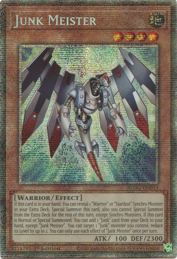 Junk Meister - BLGG-EN033 - Starlight Rare - 1st Edition