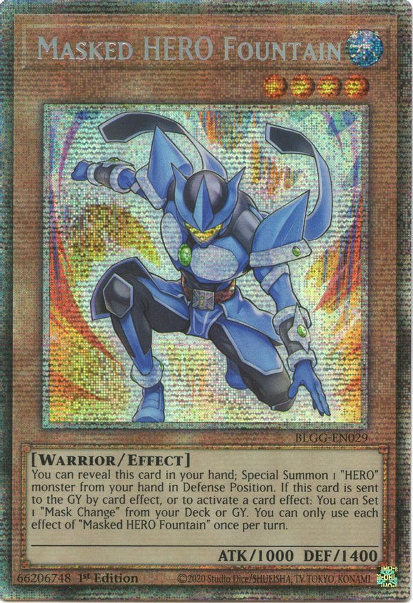Masked HERO Fountain - BLGG-EN029 - Starlight Rare - 1st Edition