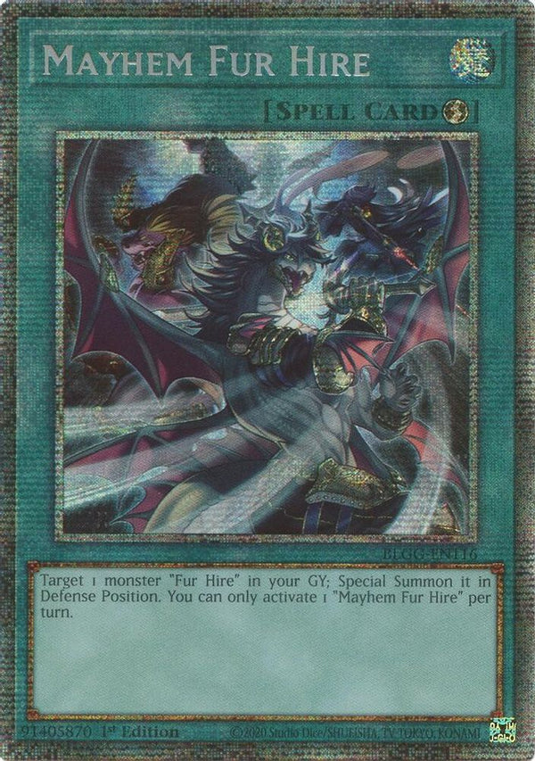 Mayhem Fur Hire - BLGG-EN116 - Starlight Rare - 1st Edition