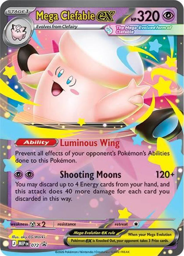 Mega Clefable ex - 072 - Promo
