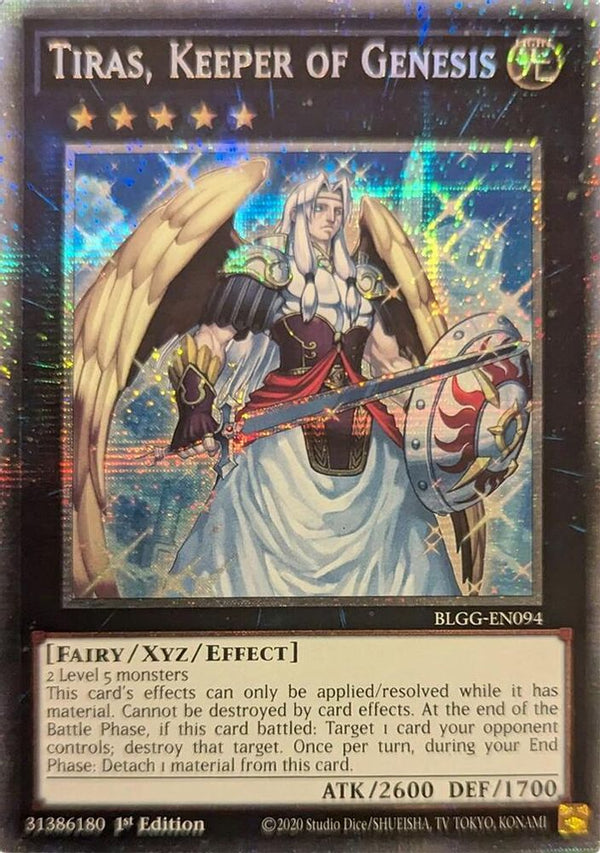 Tiras, Keeper of Genesis - BLGG-EN094 - Starlight Rare - 1st Edition